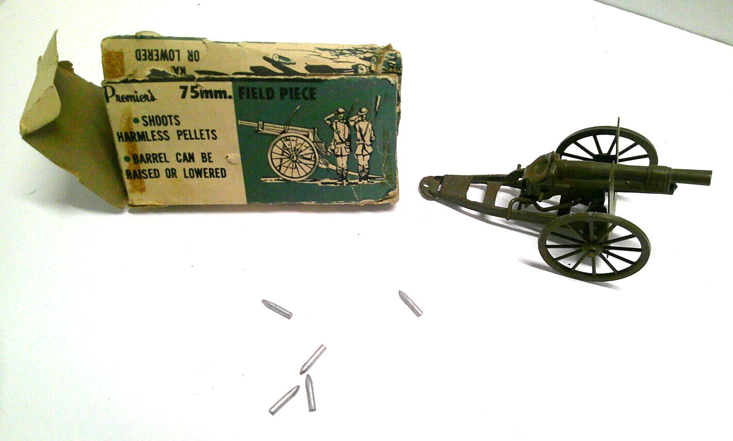 VTG PREMIER'S 5" CAST METAL 75mm FIELD PIECE MINI ARTILLERY CANNON | eBay