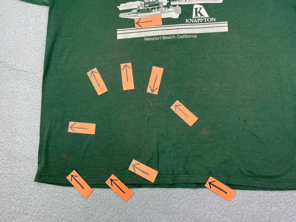 Camisa de dragado vintage DUTRA adulto XLarge verde NewPort Beach California para hombre Foto 4 de 4