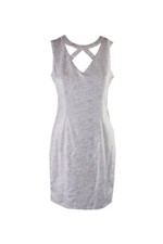 Guess Ivory Gold Sleeveless Cutout Sheath Dress 10