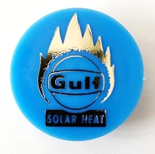Gulf Oil And Gas Solar Heat Vintage Plastic Reusable Bottle Cap Collectible E25