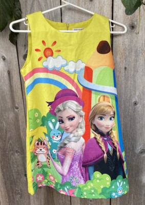 Zara Basic Frozen Print Dress Sz 11