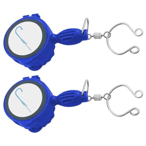 2x Blau Angelschnur Clipper Angelknoten Werkzeuge Krawatten Nagelknoter Schnellknoten USA