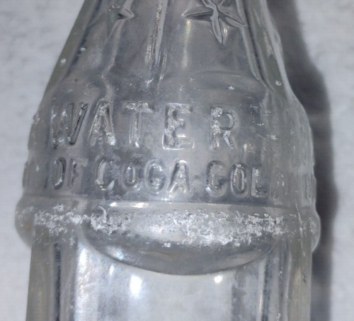 Vintage Coca Cola Soda Water Bottle 6 Star Embossed Clear Glass - Picture 2 of 8