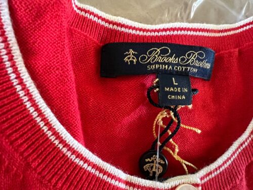 Brooks Brothers Women’s Supima Cotton Button Up Sweater Size Large NWT - Picture 7 of 19