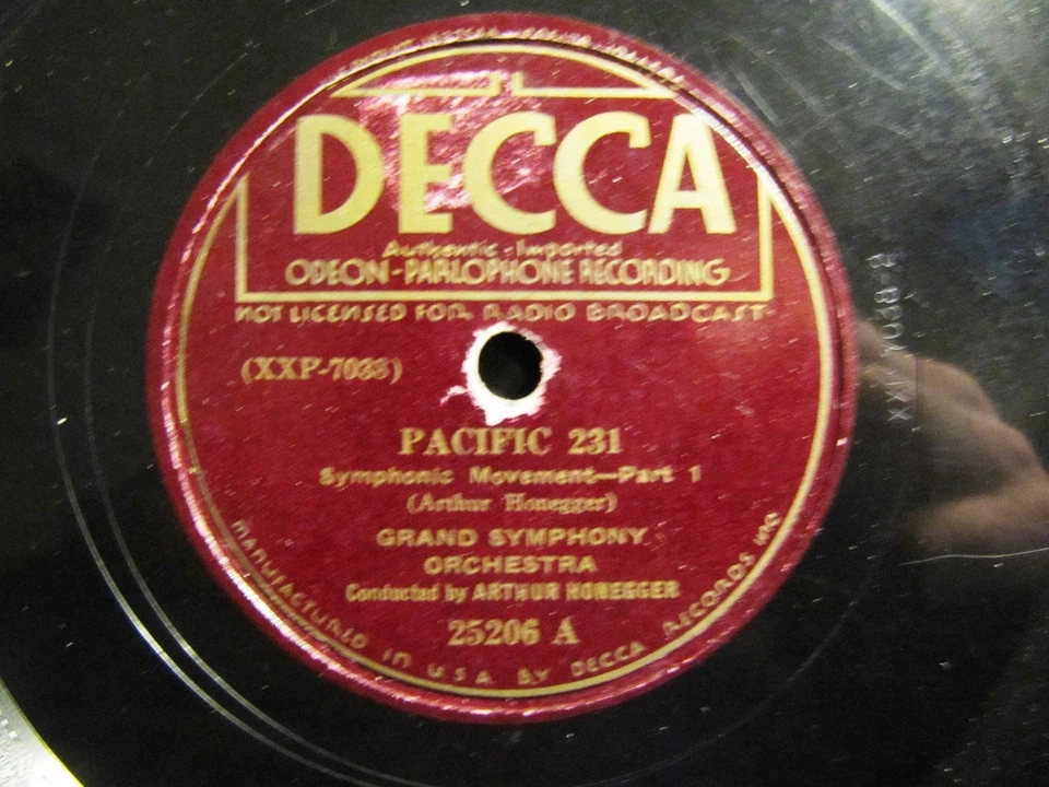 1929 ARTHUR HONEGGER conducts PACIFIC 231 Mouvement symphonique STEAM LOCOMOTIVE - Image 2 of 2