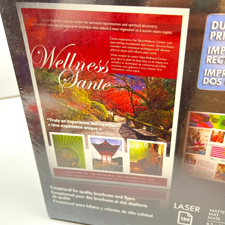 HP Brochure Flyer Paper Laser 8.5x11 Matte White 150 Sheets 40lb/150g Q6543A - Image 4 of 4