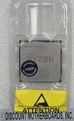 AMD Ryzen 5 5600X 6-Core 3.7 GHz Socket AM4 65W 100-100000065 Desktop Processor