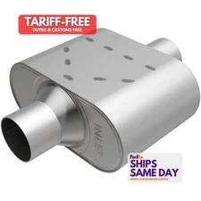 Magnaflow Exhaust R37428, One Natural Stainless Rumble Stainless Muffler 3In Cen