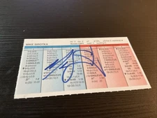 STRAT-O-MATIC Signed Card Mike Sirotka  White Sox’s 1998