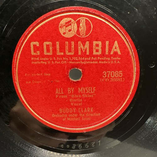 Buddy Clark – All By Myself / I Knew I'd Fall In Love Tonight - Columbia - VG - Picture 3 of 4