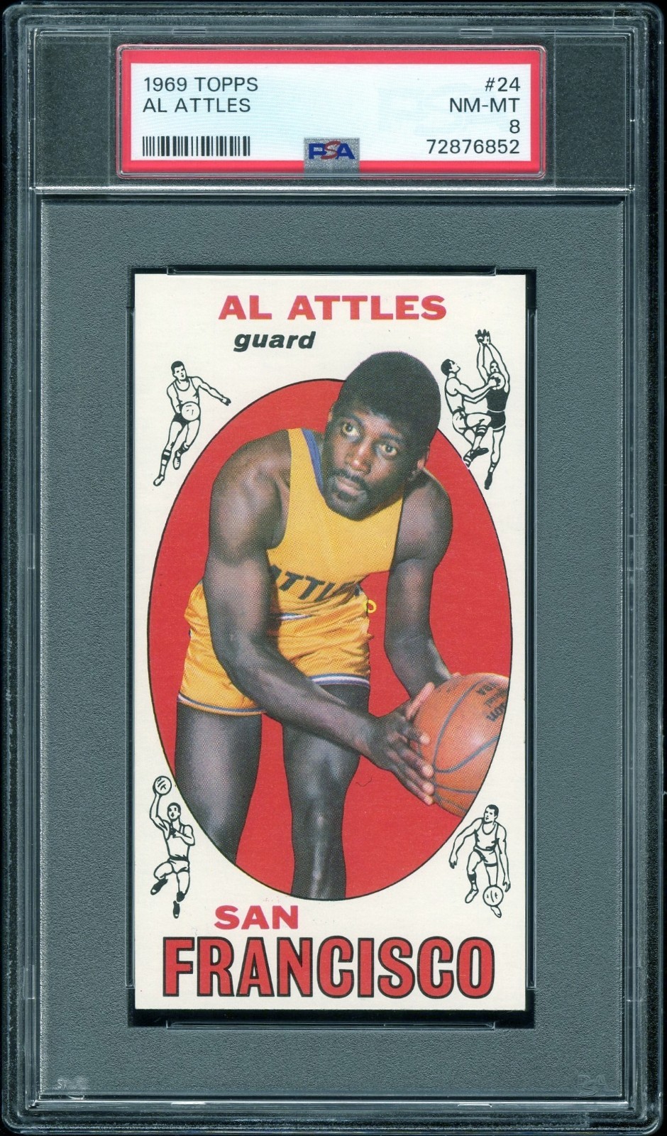 1969-70 Topps #24 Al Attles PSA 8