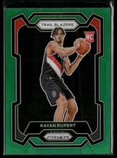 2023-24 Panini Prizm #140 Rayan Rupert Prizms Green