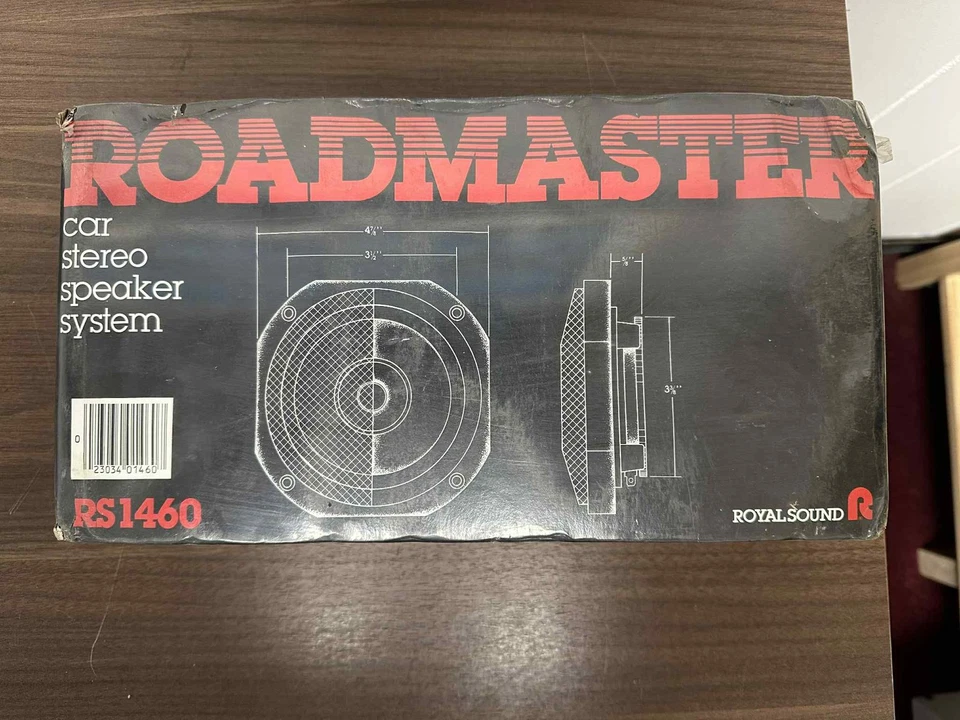 Roadmaster Mega Sound sistema de alto-falante 100 watts RS1460 estéreo para carro novo em folha - Imagem 2 de 4