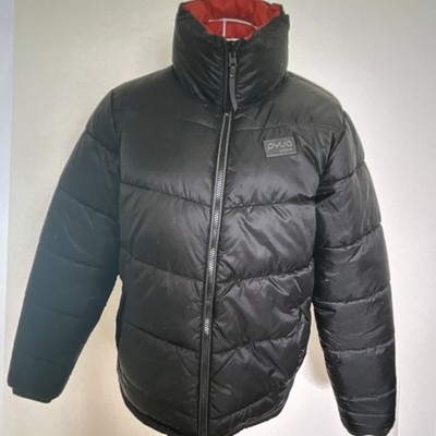 Pyua Urban Steppjacke S Schwarz Rot Recycled Polyester Windabweisend