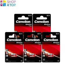 5 Camelion A11 Alkaline Batteries 6V Without Mercury 38Mah Lr11A 1Bl 10 New