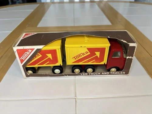 Tiny Tonka Van Truck And Trailer