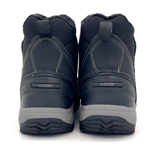 Stivali invernali ibridi Khombu Mason da uomo taglia 8M con plantare imbottito caldo nero - Foto 6 di 22