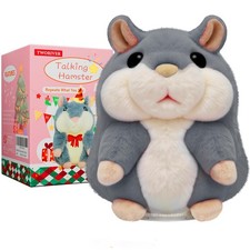 Talking Hamster Plush   Repeats What You Say, Interactive Learning for 2 3 4 ...