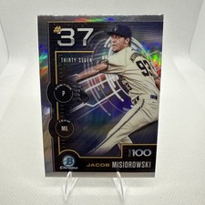 2025 Bowman - Bowman Scouts Top 100 Chrome Jacob Misiorowski #BTP-37 (RC)