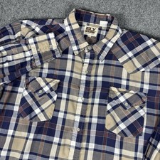 Vintage Ely Cattleman Mens Western Pearl Snap Shirt XL Rodeo Cowboy 90s