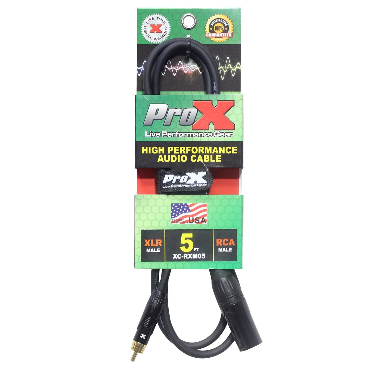 ProX XC-RXM05 5 RCA-M to XLR3-M Unbalanced High Performance Audio Cable 3990₽