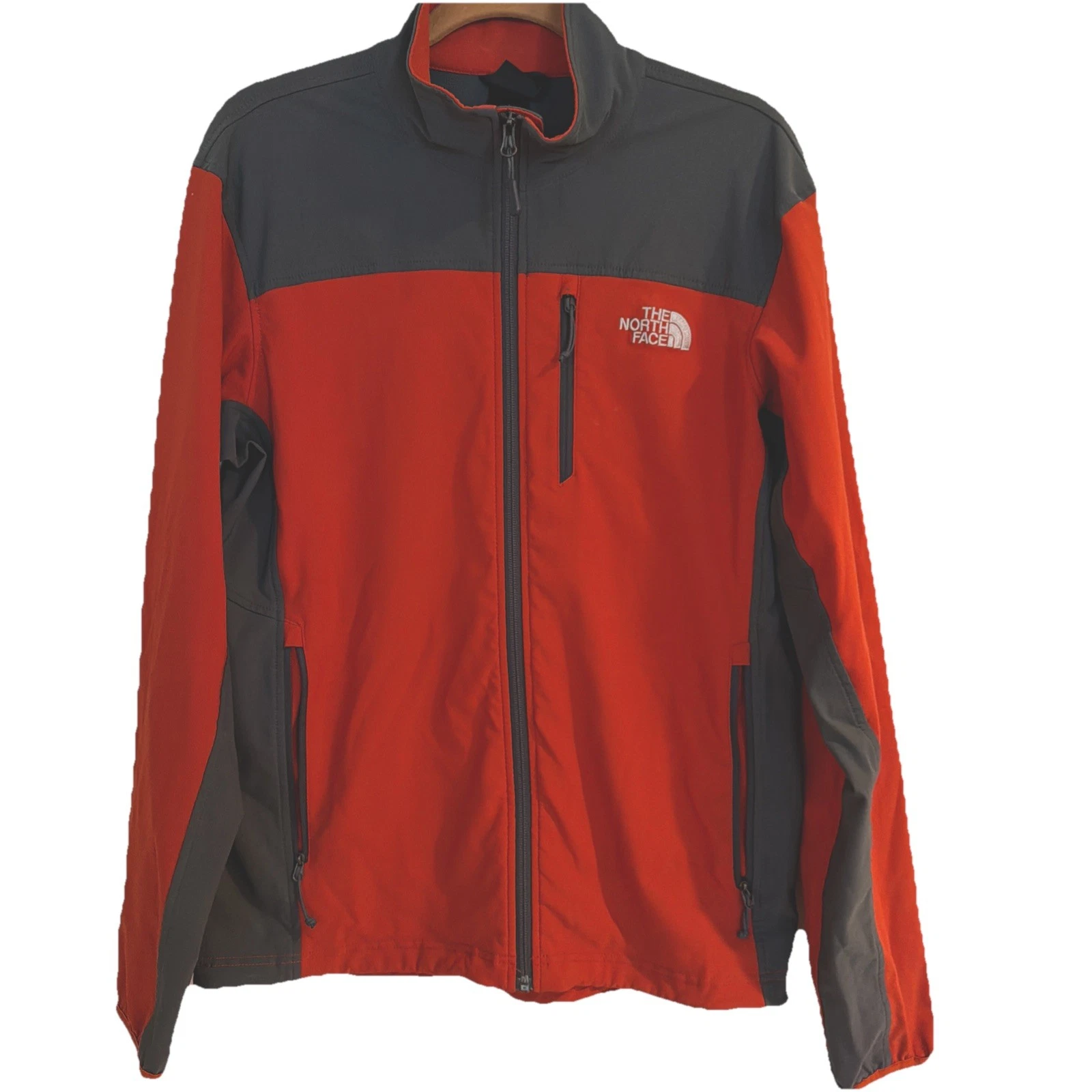 The North Face Men’s M Rust Gray Apex Bionic Stretch Soft Shell Outdoor Jacket