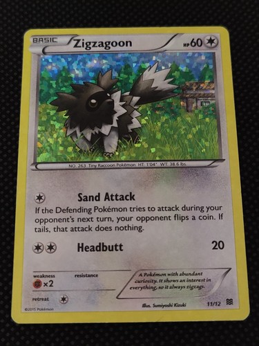 Zigzagoon 011/012 McDonald's Promos 2015 Holo