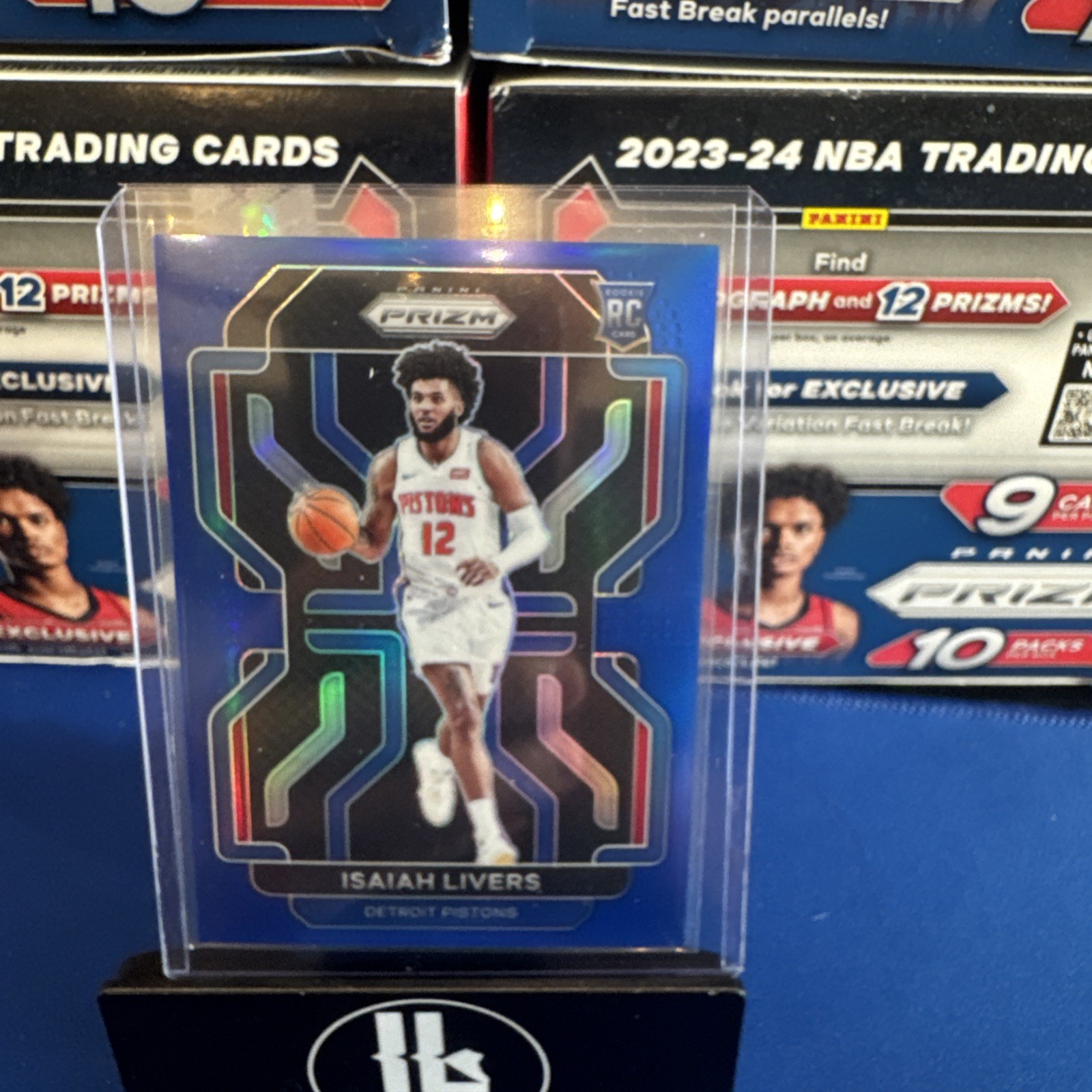 2021-22 Panini Prizm - Isaiah Livers #296 Blue Prizm /199 (RC)