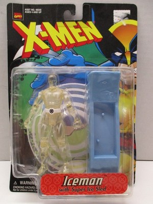 Toy Biz 1998 Marvel Comics X-Men Iceman with Super Ice Sled Action Figure NIB 