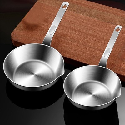 Edelstahl für Mini Pfanne für Omelett und Sauce 5,2 bis 6,9 Zoll 316 Grade