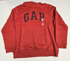 GAP Arch Logo Hoodie 'Crimson Red' - Size Large - NEW W/ TAGS