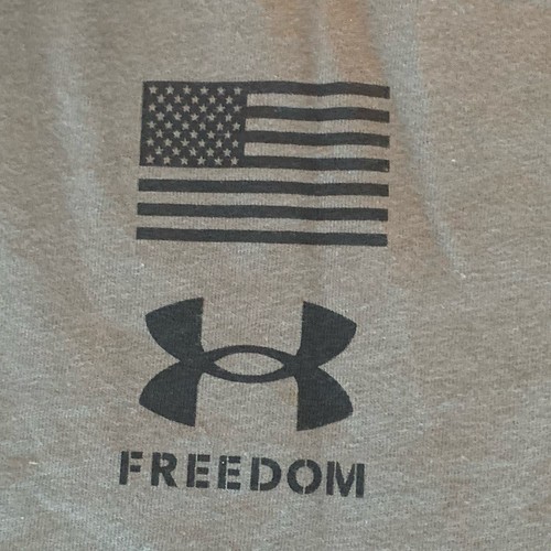 NUEVA Camiseta Under Armour Para Hombre Talla L Grande UA Verde Bandera Libertad Calce Suelto - Imagen 7 de 18