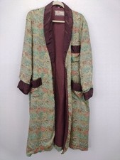 Vintage Solz Squirrel Men's Kimono Robe Size 48 Green