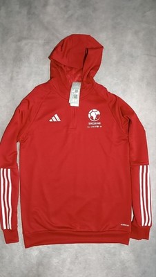 Adidas Tiro 23 England Hoodie Red AEROREADY Soccer Training Top M
