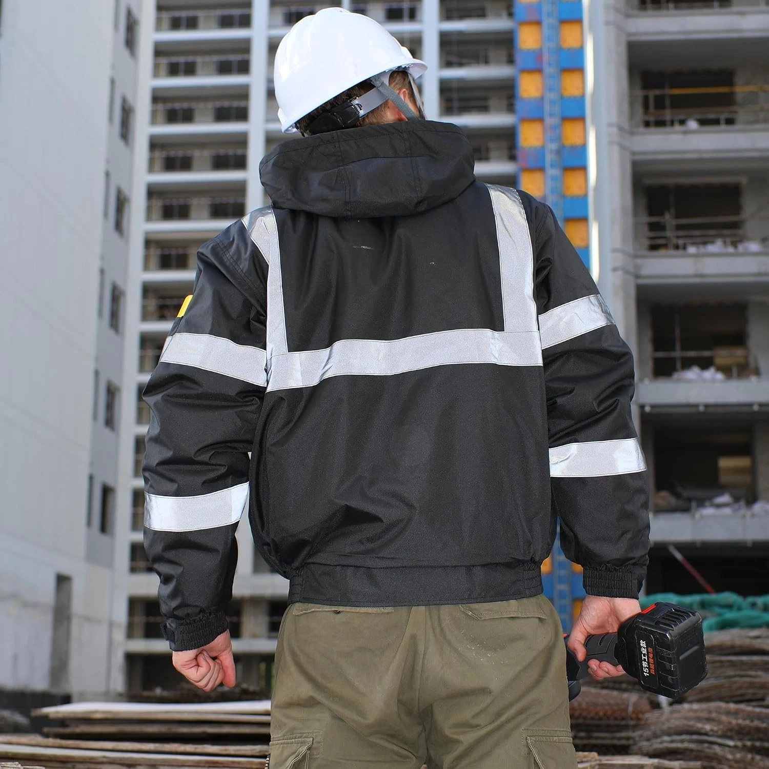 High Visibility Safety Jacket J2023 - size L - NEW image 2