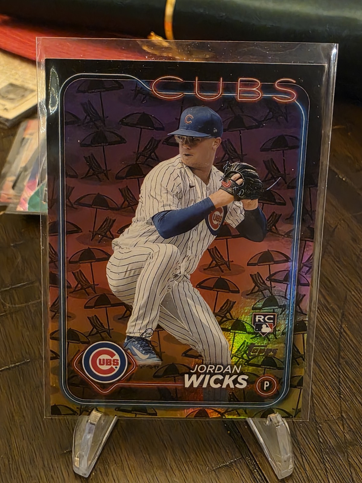 2024 topps series 2 summer Parallel holiday jordan wicks #613  /50