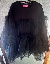 VIVIANO Tulle Sweat Black M Size