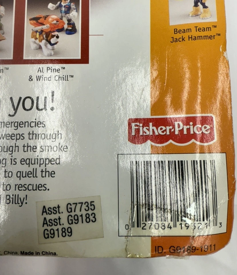 Rescue Heroes Force Of Nature Billy Blazes And Smoky Sealed 2094 Mattel Fisher - Image 2 of 4