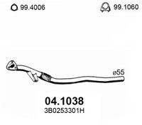 Asso Abgasrohr Vorne FüR Audi A4 B5 VW Passat A6 C5 B5.5 B6 Skoda Superb I