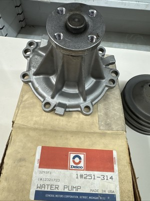 #ad Delco Water Pump P N 251 314 Alternate P N 12321723 W pulley Gasket And Bolts. $16.00
