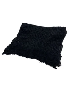 Foulard femme GUCCI noir motif complet laine occasion