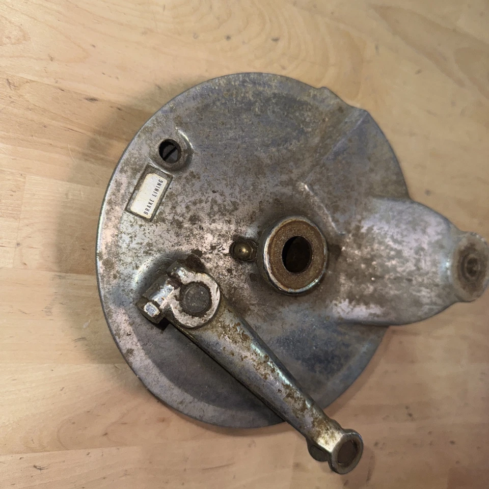 YAMAHA 74 DT 360 DT360 PLACA DE BUJE DE FRENO TRASERO ZAPATAS DE TAMBOR OEM Foto 4 de 4