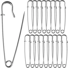 20 Pack Large Safety Pins, 4" Heavy Duty Blanket Pins for All Kinds of Handicraf