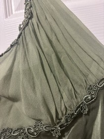 VTG Victorias Secret Gold Label Silk Lace Trim Slip Dress Size M Nightgown 90s