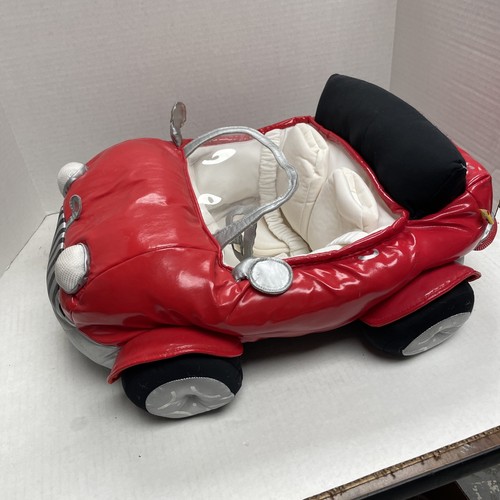 Build A Bear Red Car Cruising Convertible Plush 19" Two Seater Faux Patent BAB