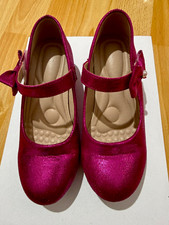Damen Pumps Riemchen Mary Jane Rosa Leder Blo...
