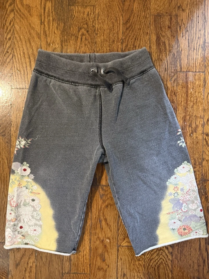 Pantalones deportivos recortados Y2K Lucky Brand raros 2T niña asiática boho lotus Foto 4 de 4