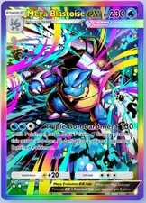 Pokemon Pocket TCG Card 2 Star Full Art Rainbow Mega Blastoise EX Crimson Blaze