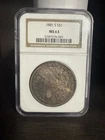 1881-S Morgan Silver Dollar - NGC MS63  - Toned