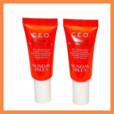 2 x Sunday Riley C.E.O 15 Vitamin C Brightening Serum 0.17 fl.oz. 5 ml. CEO